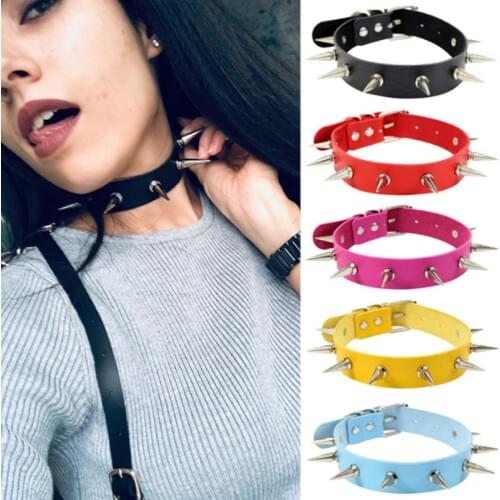 Women's Leather Chokers Cpop road China