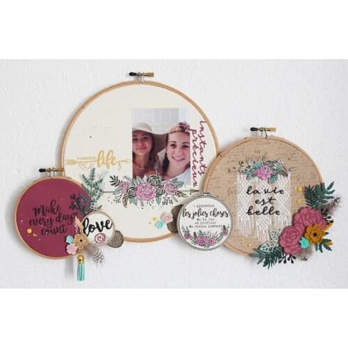 Blooming Peony Leaves Flower Plants Metal Cutting Dies for Making Card Scrapbooking Stencils Embossing DIY Craft Album