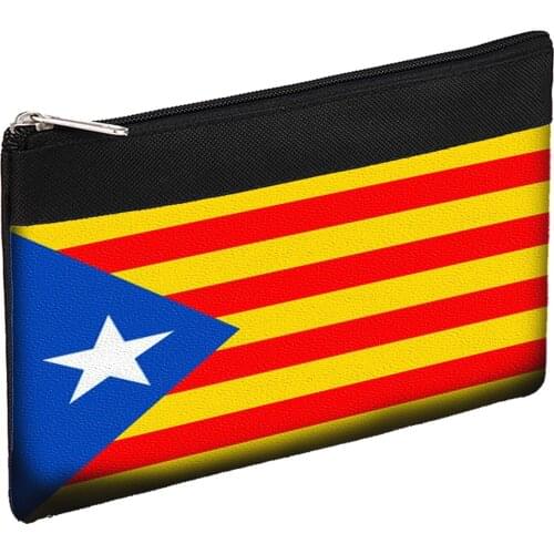 MERCHANDMANIA flag holder Catalonia Independence School Case school pencil case personalized pens