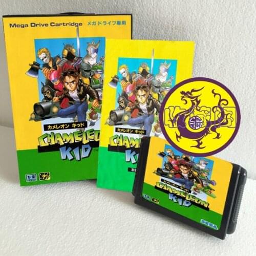 Chameleon Kid With Box And Manual 16bit MD Game Card For Sega Mega Drive For Genesis