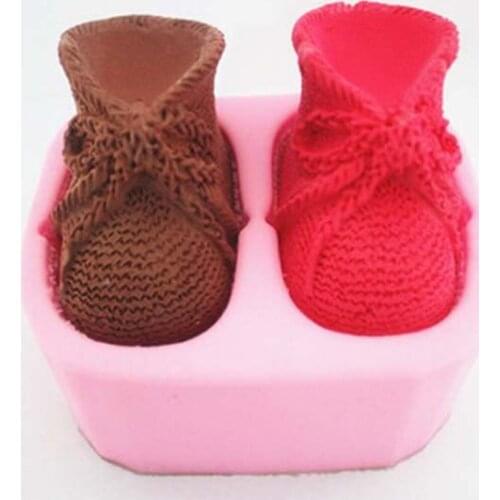 PRZY Shoes Silicone Molds Soap Bow-knot shoes Mold Soap Molds Handmade Mould Fondant Clay Resin Moulds Candle Mould