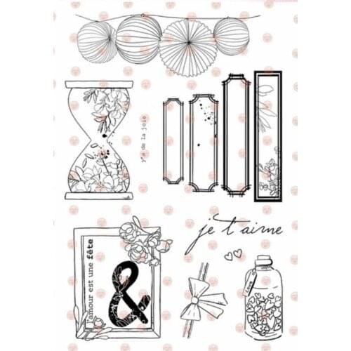French Transparent Clear Silicone Stamp/Seal for DIY scrapbooking/photo album Decorative clear stamp A7382