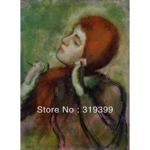 Oil Painting Reproduction on Linen Canvas,Woman Combing Her Hair 2 by edgar degas ,Free DHL Shipping,100%handmade