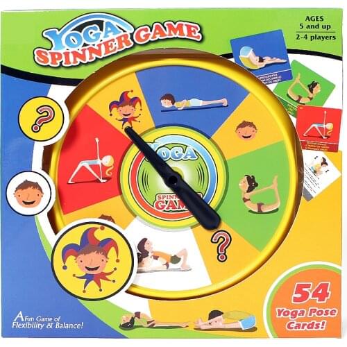 Yoga Pose Card Game of Flexibility and Balance Family Board Games for Adults Kids Children with English French Spanish Manual