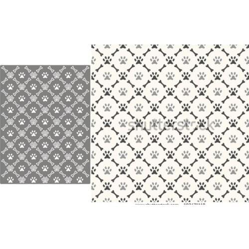 Metal Cutting Dies Footprint Bones Matri Stencils For DIY Scrapbooking Decorative Embossing Handcraft Die Cutting Template