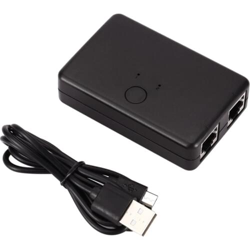 Mini 2 Port Rj45 Lan Hub Network Switch Box Computer Ethernet Internet Adapter Rj45 Splitter Switch