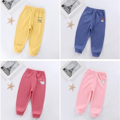Fashion Boy pants For 1-5Years Autumn Solid Boys Casual Sport Pants Infant letter Trousers kids clothing Children Trousers