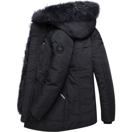 2020 Winter New Mens and Womens Lovers Long Down Jacket Hooded Removable Real Fur Thick Warm cold essential Down Jacket