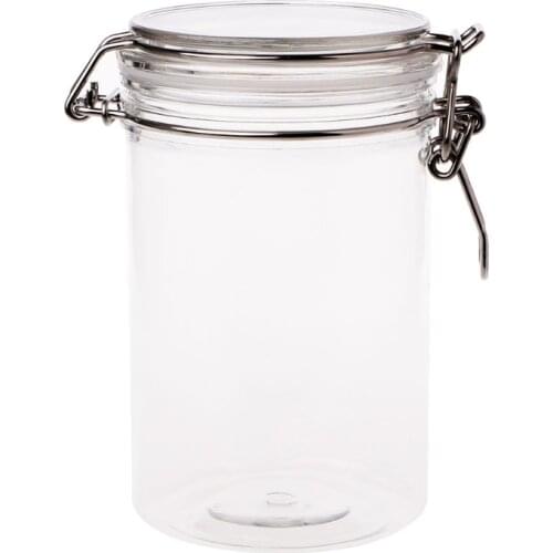 Wholesale Food Storage Jar With Air Tight Sealed Metal Clamp Lid For Milk Powder Kitchen May06