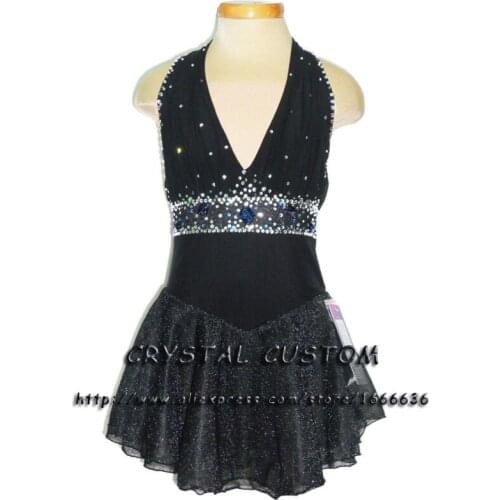 Custom Figure Ice Skating Dresses For Girls With Spandex Graceful New Brand Figure Skating Dress For Competition DR2726