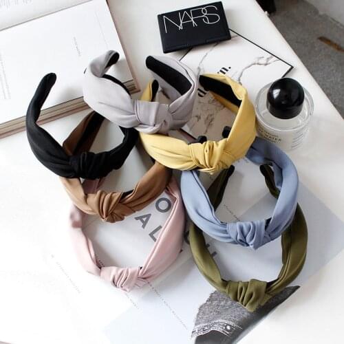 Popular Fashion Fabric Knot Hairband Women Hair Head Hoop Bands Accessories For Girls Lady Hairbands Headdress Headwear Headband