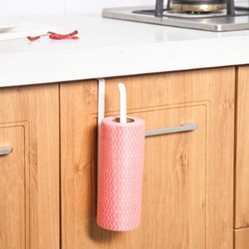 Cabinet Cupboard Tissue Shelf Hook Type Kitchen Roll Paper Towel Holder Storage Rack Sundries Organizer Home Storage Tools