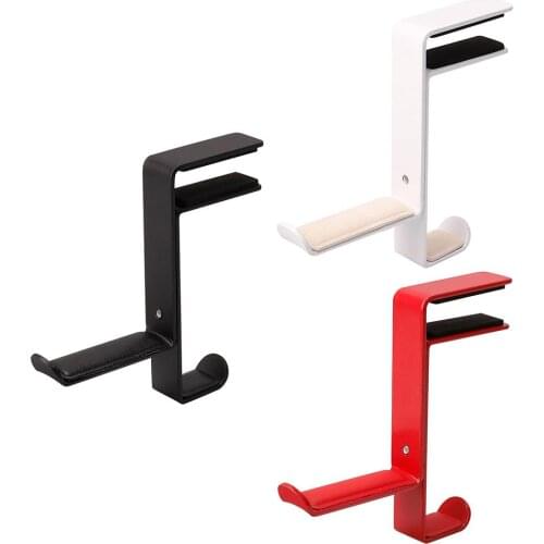 Desk Mount Universal Office Hanger Gaming Headphone Stand Bracket Display Rack Headset Holder Space Saving Table Clamp Drop ship