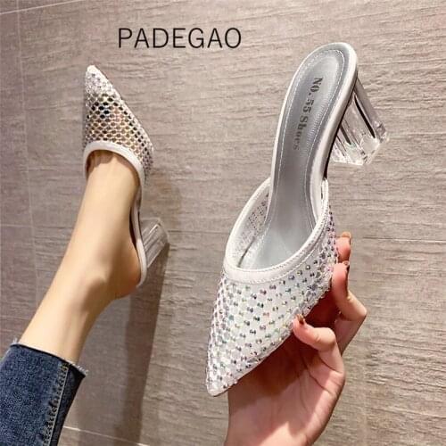 Women Slippers Casual Fashion 2021 Crystal Shoes for Women Korean Shoes