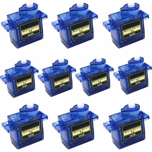 10 x SG90 9g Mini Micro Servo for RC for RC 250 trex 450 Helicopter Airplane Car Motors For Arduino UNO R3 Free Shipping