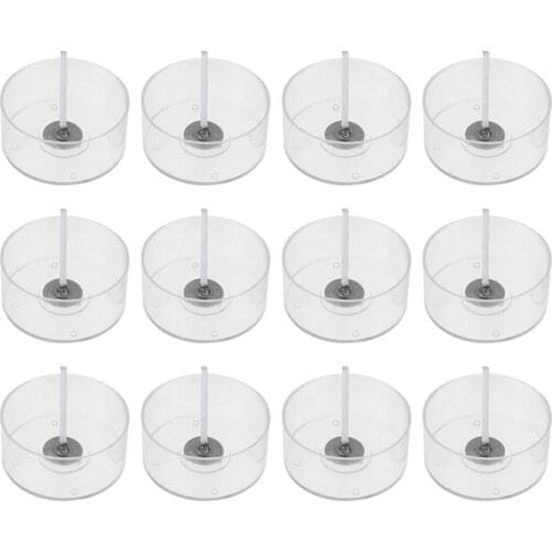 100pcs Candle Cotton Wicks with 10 Plastic Round Tealight Cups Candle Making Kit Candle Making Kit box DIY candle mould