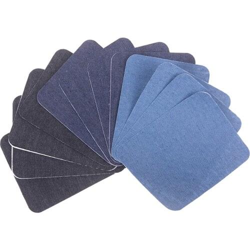 12pcs Jeans Patch Iron On Patches Repair Patchwork For Clothes Stickers Sewing