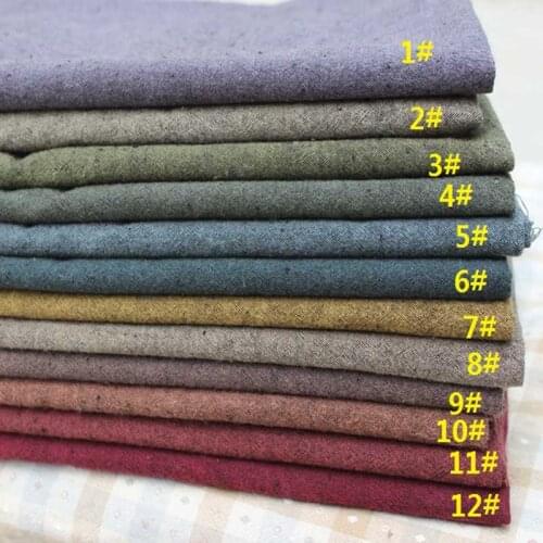 50*140cm Vintage Soft Japanese Yarn Dyed Cotton Quilting Fabric Handmade MOLA Bag Purse patchwork Pillow Trimming Sewing Cloth