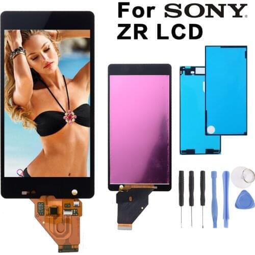 For SONY Xperia ZR Display with Touch Screen Digitizer Assembly Replacement LCD For SONY Xperia ZR Display M36h C5502 C5503