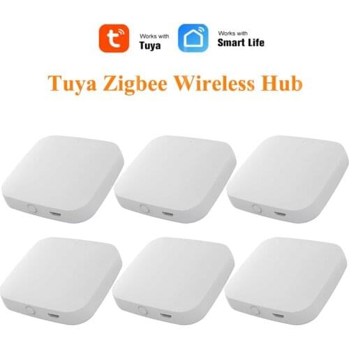 1-6PCS ZigBee Gateway Hub,for Tuya APP Intelligent Device Control Center 2.4Ghz Intelligent Wireless ,for Tuya Smart Home