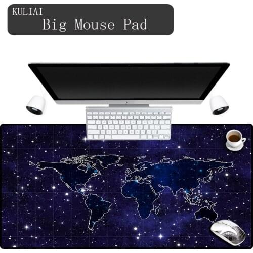 XGZ Color Star World Map Players Big Pads Office Desktop Mouse Pad Game Laptop Keyboard Mouse Pads Can Be Used for Gifts Mats