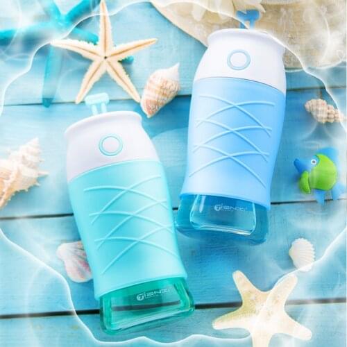 Korean Portable Small Water Bottle Fashion Summer Milk Carton Water Bottle Galss Cute Botellas Para Agua Kitchen Items Ed50sp