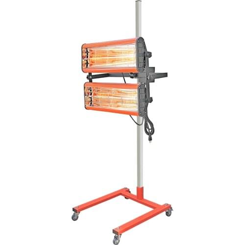 2100W Car Body Shortwave Infrared Paint Curing Lamp Mobile Infrared Paint Drying Light Coating Dryer Baking Lamp Auto Tools