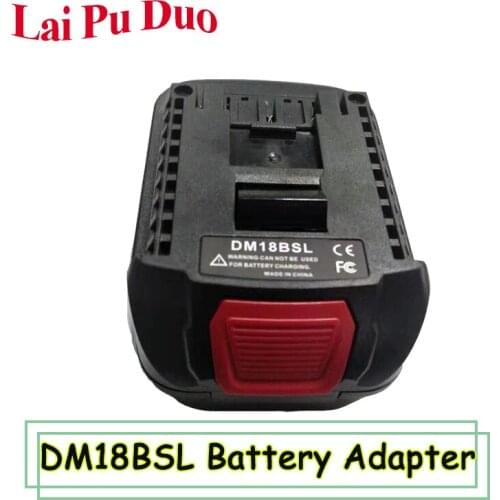 For Milwakee 18V M18 and For Dewalt 20V Lithium Batteries Used to For Bosch 18V Tool battery DM18BSL Battery Converter Adapter