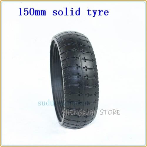 Motorbike 6 Inch Solid Tyre Tire for Mini Smart Self Balancing Scooter 150x43 mm Hoverboard Unicycle Scooter Airless Tire