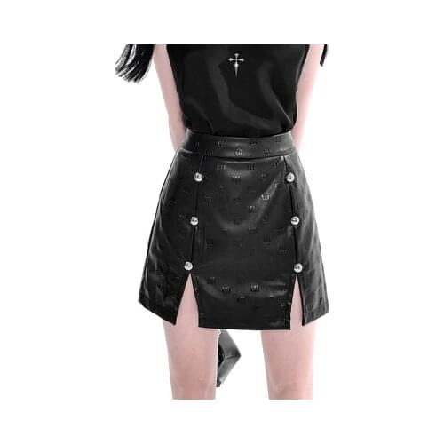 New Autumn Winter Gothic Harajuku Rock Black Cake Skirts Fashion Sweet Punk High Waist Mini Kawaii Short Skirts Hot Girl Suit