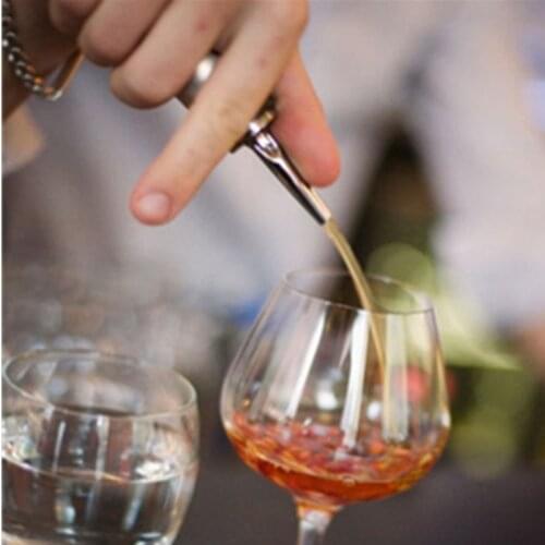 Dropshipping 1 pcs creative stainless steel red wine oil bottle plug nozzle black bottle stopper kitchen supplies