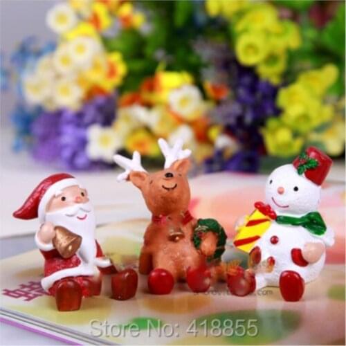 PRZY New Year 3D Santa Claus Silicone Mold Snowman Chocolate Mold Reindeer Cake Decorative Molds Candle Mould Silicone Rubber
