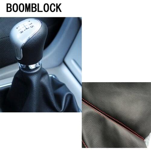 Carbon fiber leather Gear Lever dust-proof cover For Mercedes W204 W203 W211 Volvo XC60 S60 XC90 S80 V70 Alfa Romeo 159 156