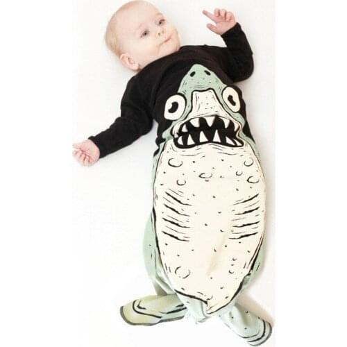 Baby Girl&Boy Sleeping Bag Penguin/Bear/Shark/Mermaid Pattern Infant Spring Autumn Long Sleeve Sleeping Bag