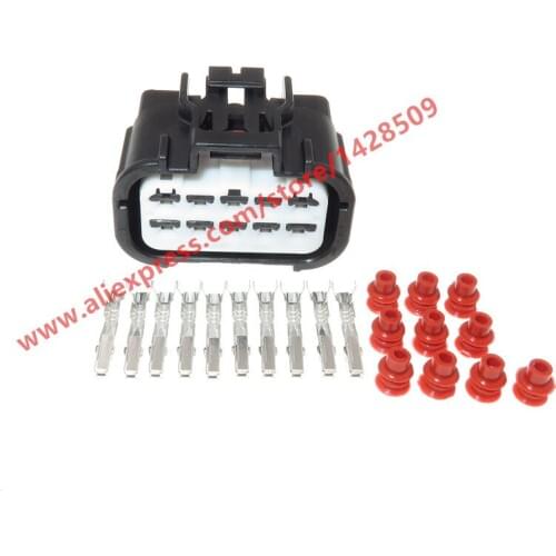 20 Sets 10 Pin Automotive Waterproof Sealed Connector Female Plug With Terminals And Seals