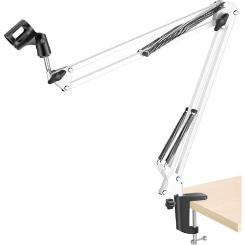 Extendable Recording Adjustable Microphone Suspension Boom Scissor Arm Stand, Max Load 1 KG Compact Mic Stand Made