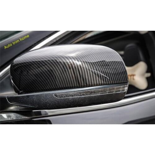 Lapetus Side Door Rearview Mirror Protection Cover Trim 2 Pcs Fit For Jeep Compass 2017 2018 2019 2020 ABS / Auto Accessories