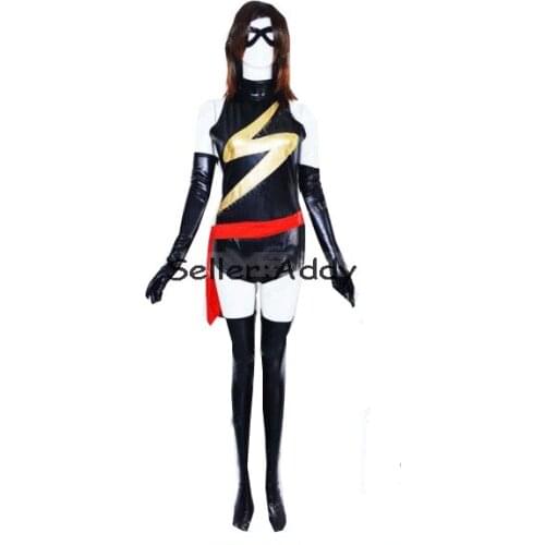 Ms.Shiny Superhero Costume with Red Waistband Cosplay halloween costumes for women