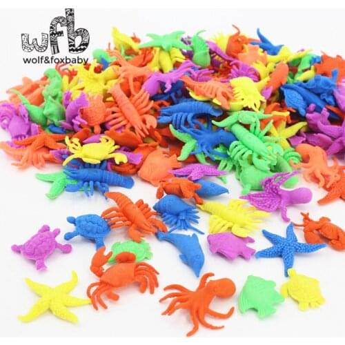 1kg/bag ocean animal growing toy wholesales Marine biology Plastic toys sea animals toy Soaking expansion 2015 hot sale summer