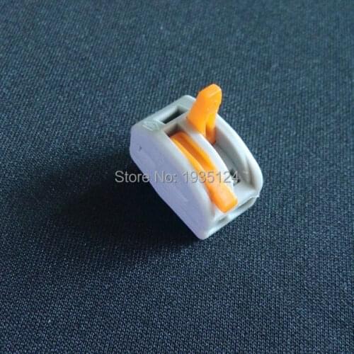 10 pcs 222-412 PCT212 Universal Compact Wire Wiring Connector 2 pin Conductor Terminal Block With Lever 0.08-2.5mm2