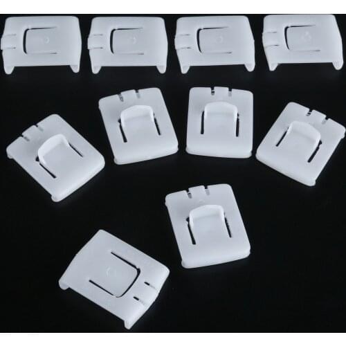 10Pcs Slider Guide Runner Clip Set For Audi For V W MK1 MK2 MK3 Rabbit Golf Corrado Seat Auto Fastener Clips