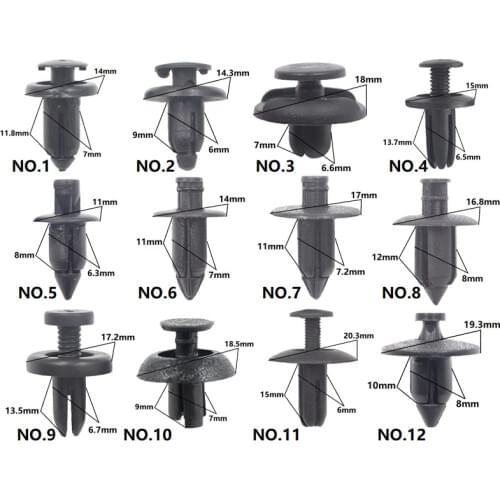 50Pcs Car Door Trim Panel Clip Bumper Engine Cover Fastener Fender liner rivet retainers for Toyota