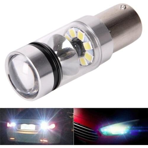 1Pc 100W 1156 S25 P21W BA15S Aluminum LED Backup Light Car Reverse Bulb Lamp Hot