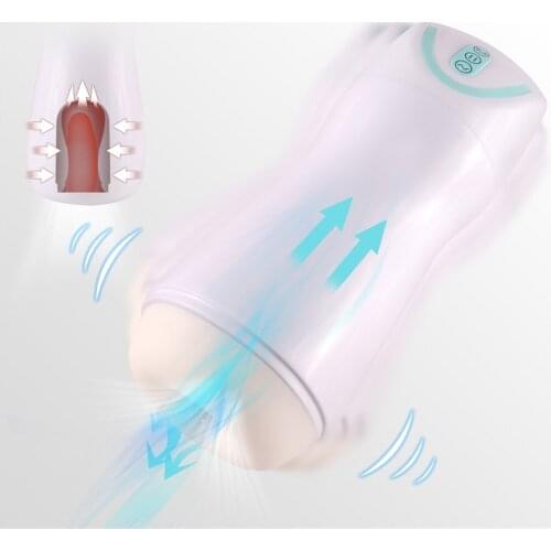 Automatic Masturbator Cup Piston Telescopic Vagina Male Endurance Exercise Flirting Sucking Vibrator Sex Toys For Man SQ-MA70054