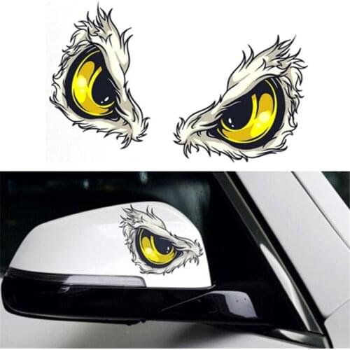 3D Car Sticker On Cars Stereo Reflective Bird Hawkeye Eagle Eyes Car Side Fender Sticker Rearview Mirror Car Decal