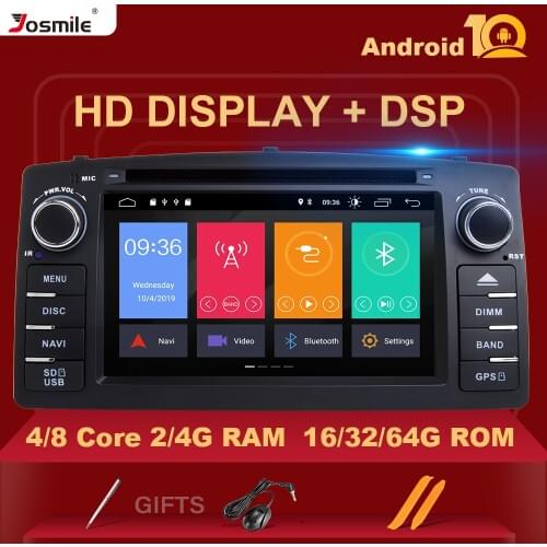 IPS 8Core 4GB 64G 2 Din Android 10 Car DVD Player For Toyota Corolla E120 BYD F3 Multimedia Stereo GPS AutoRadio Navigation DSP