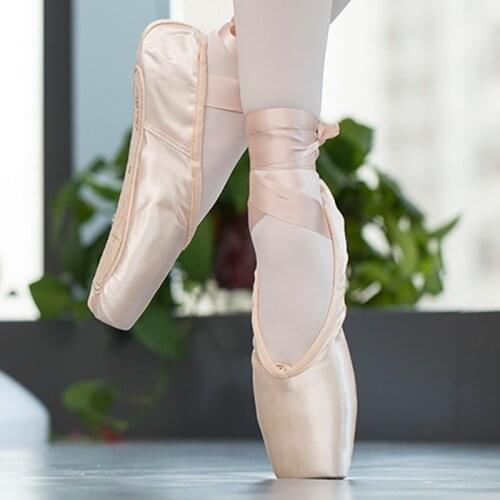 Ballet Dance Shoes Child and Adult Ballet Dance Shoes Pointe Professional With Ribbons Shoes Woman Zapatos Mujer Womens Sneaker