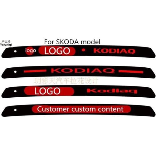 Free shipping Carbon Fiber Stickers And Decals High Mounted Stop Brake Lamp Light Car Styling for SKODA KODIAQ