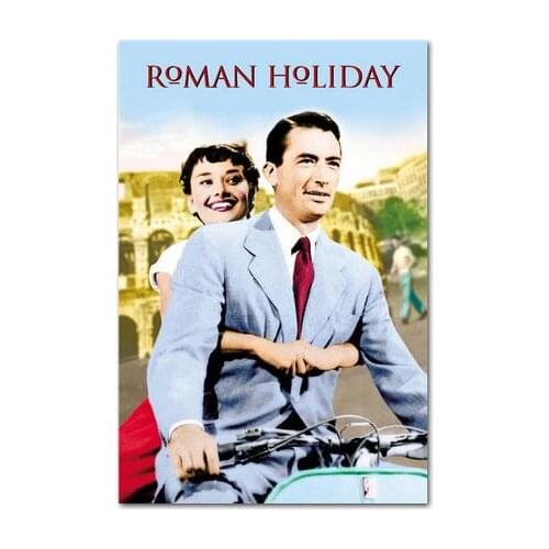 More style Classic Movie Roman Holiday Art Film Print Silk Poster Home Wall Decor 24x36inch