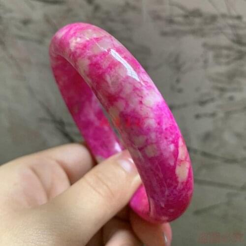 Koraba Colorful Peach Blossom Jade Natural Bracelet Fashion Ladies Bracelet